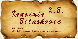 Krasimir Bilašković vizit kartica